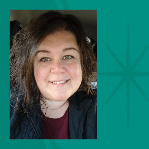 a woman taking a selfie