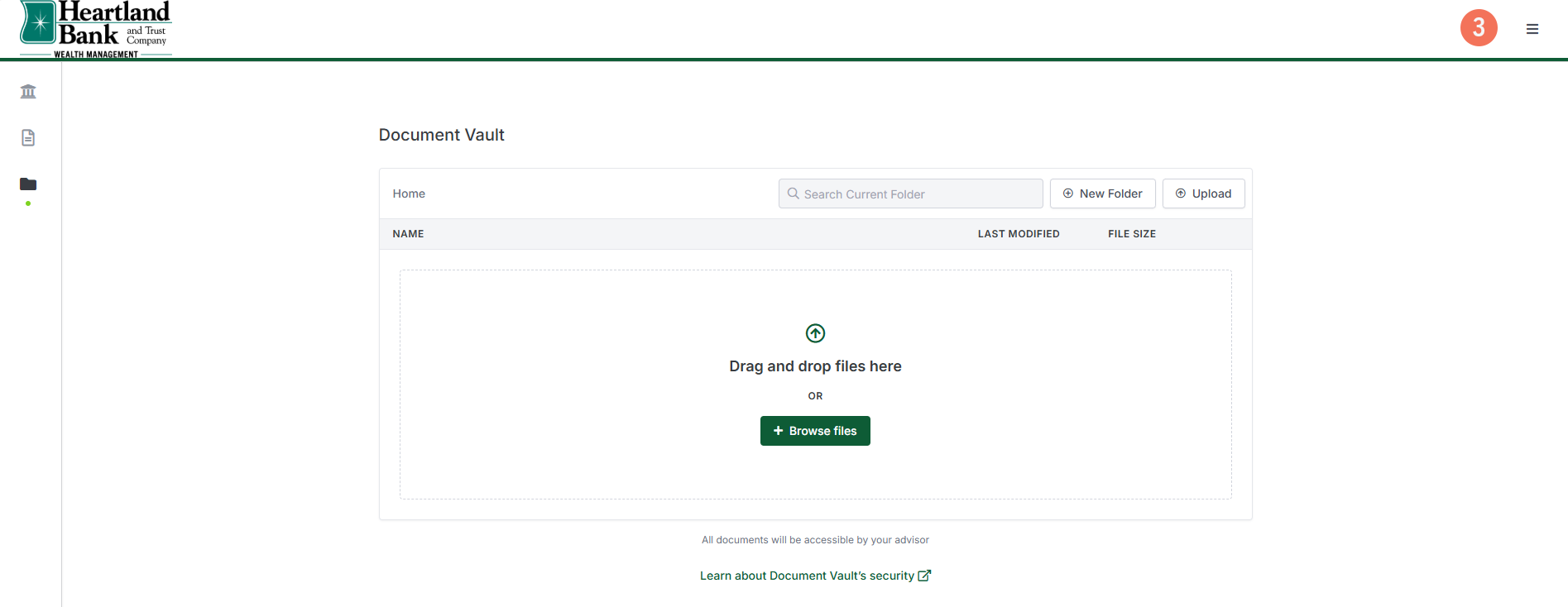 Online Wealth Management Portal Updates 4 Document Vault